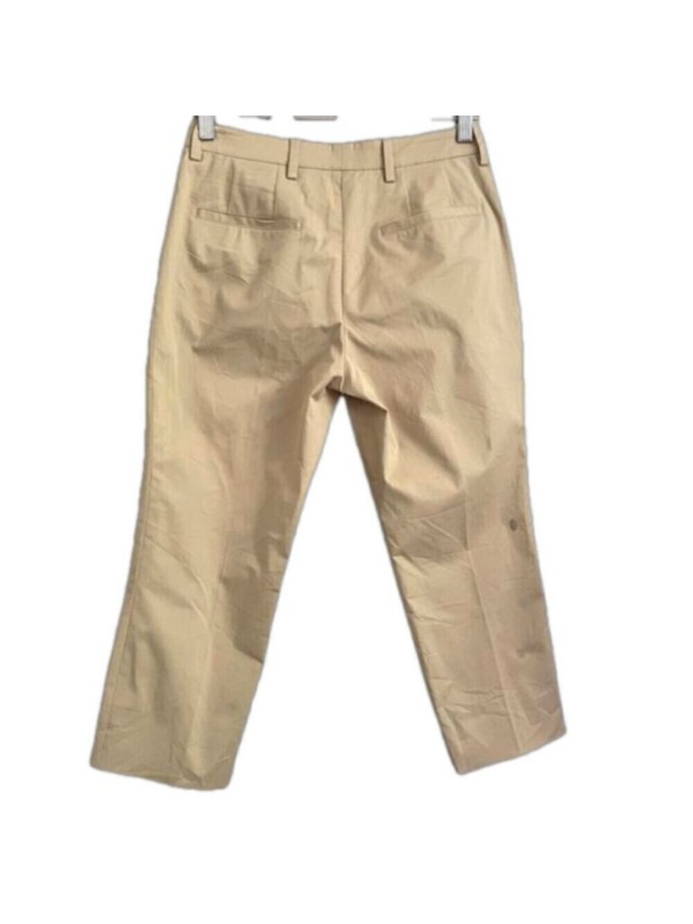 Prada Khaki Straight Leg Cotton Crop Capri Pants - 8 / Medium - Picture 12 of 14
